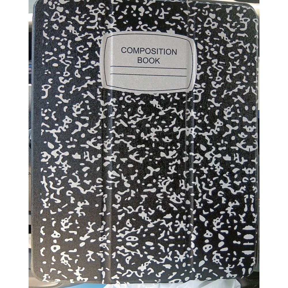 Composition Notebook Case Fits iPad Pro 11 Air 10.9 Folio Cover Pencil Holder